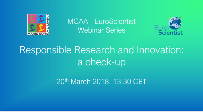 Webinar: “Responsible Research and Innovation: a check-up”