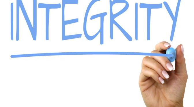 Integrity is not a component of ethics, integrity is much more